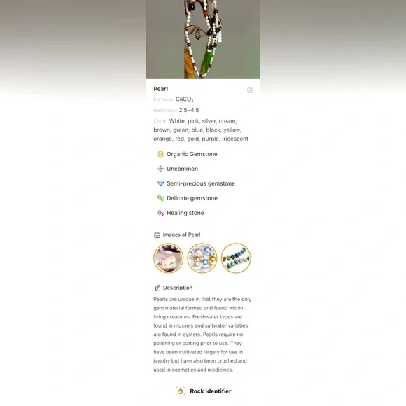 Pearl Onyx Carnelian Gemstone Necklace - Picture 8 of 8